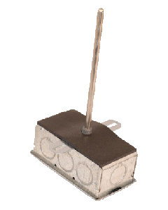 [A/CP-D-8”-GD] Duct sensor (8 inch), 10K-CP (Type II) Thermistor, galvanized J box